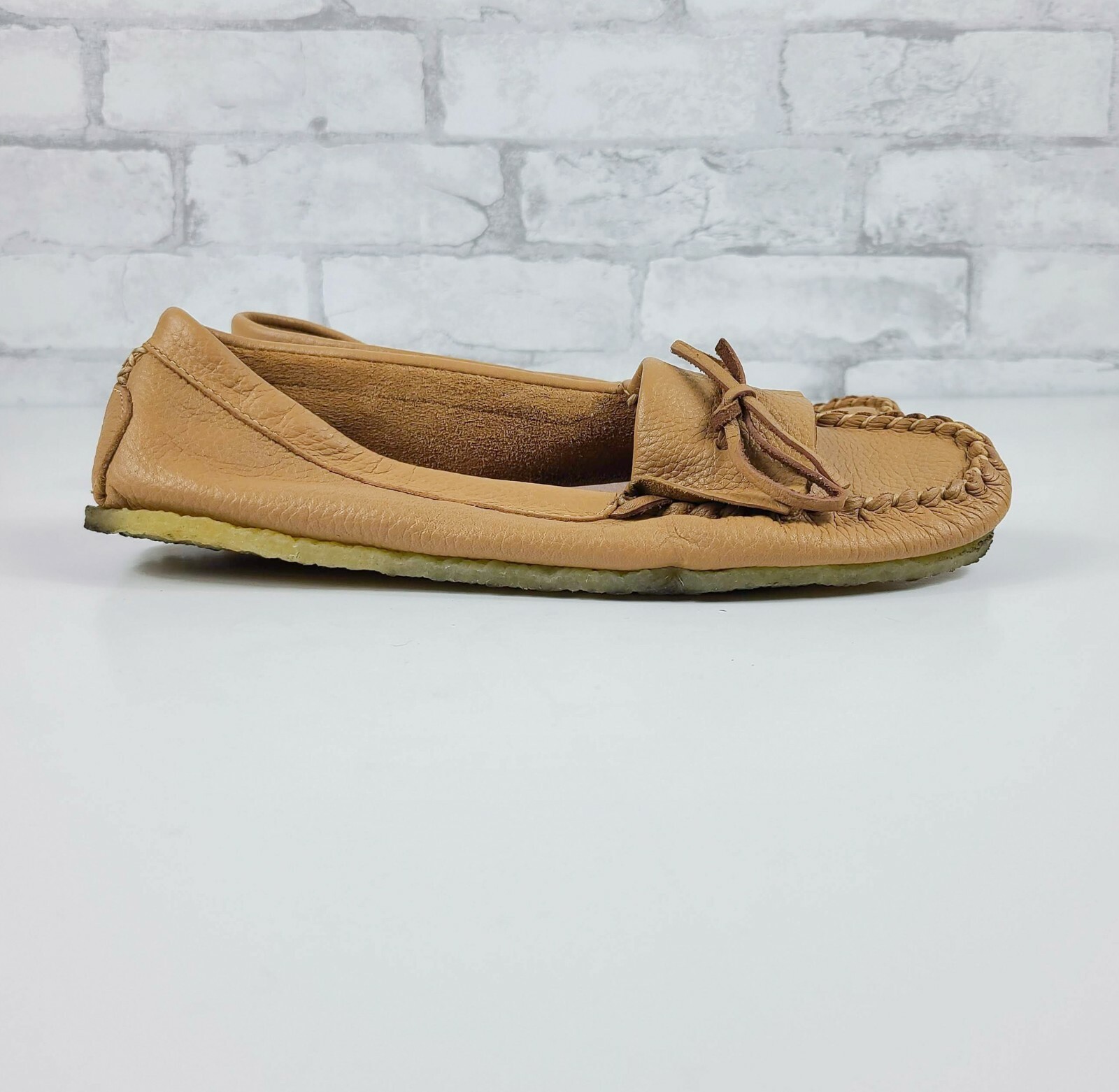 J. Crew Soft unlined leather loafers BB197 women’s brown sz 8.5 flats shoes