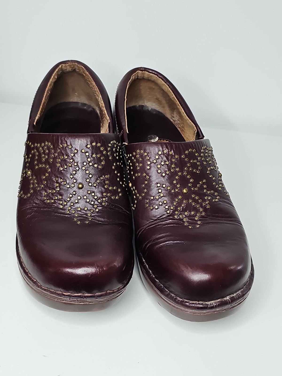 Ariat Strathmore Safety Toe Leather Clogs Women’s Size 8B Cordovan Style 21262