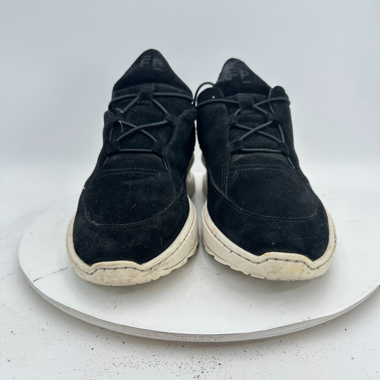Filling Pieces Women Size EU 38 US 8 Black Suede White Sole Low Top Shoes
