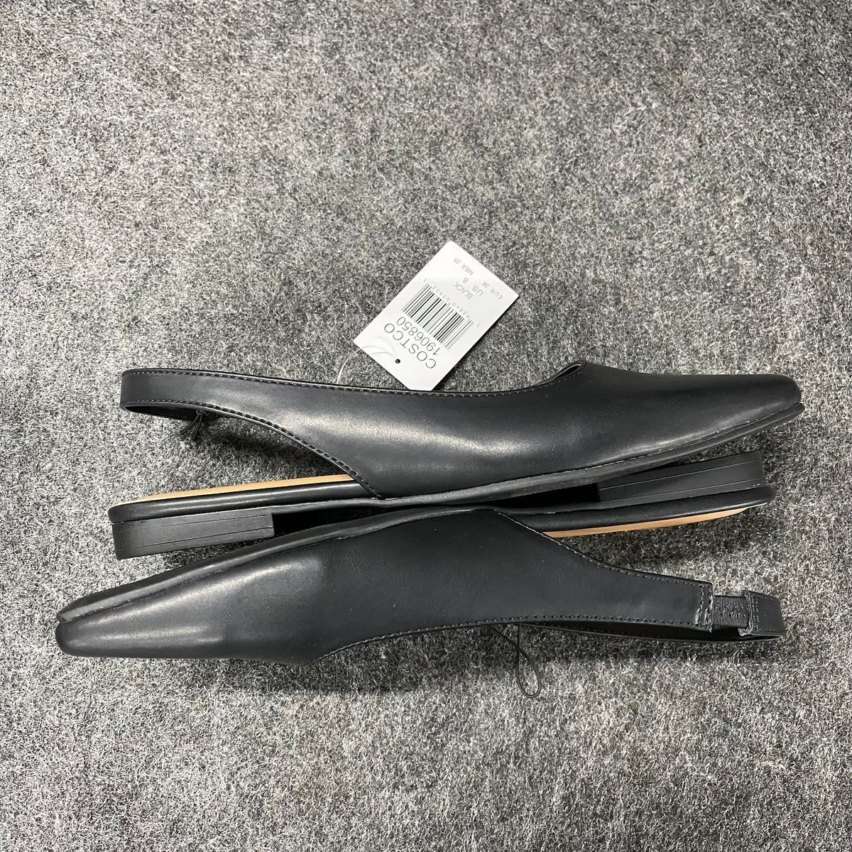 KENSIE Felice Slingback Flat Women’s Size 8 Black 1906850