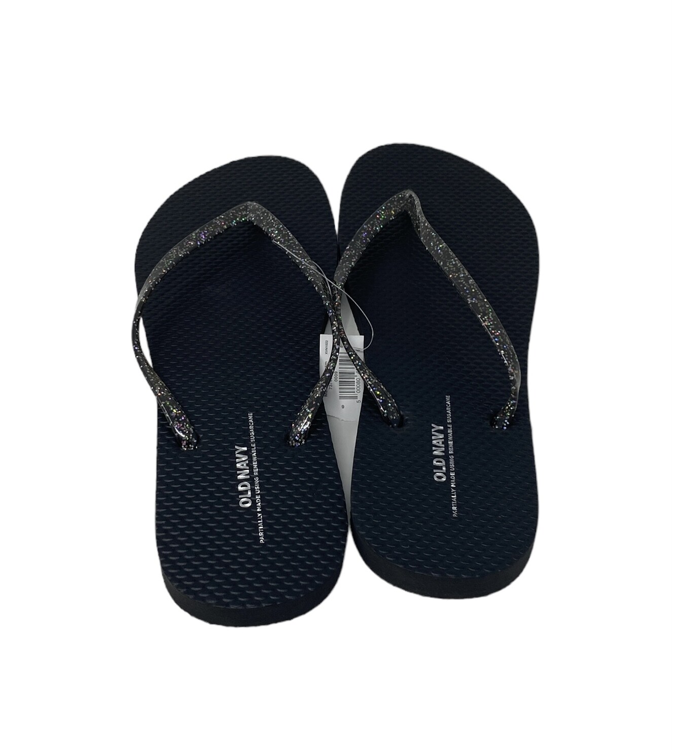 Old Navy Flip Flop Black Glitter Sandals for Women Summer 737433-10-1