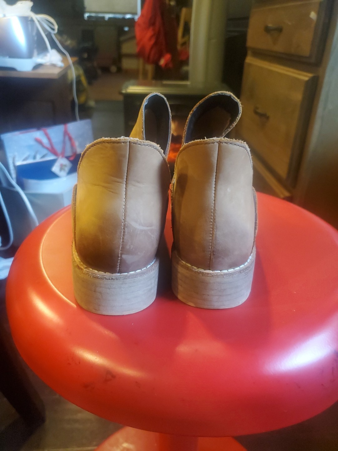 2 pair of womens shoes one Sandal one ankle boot