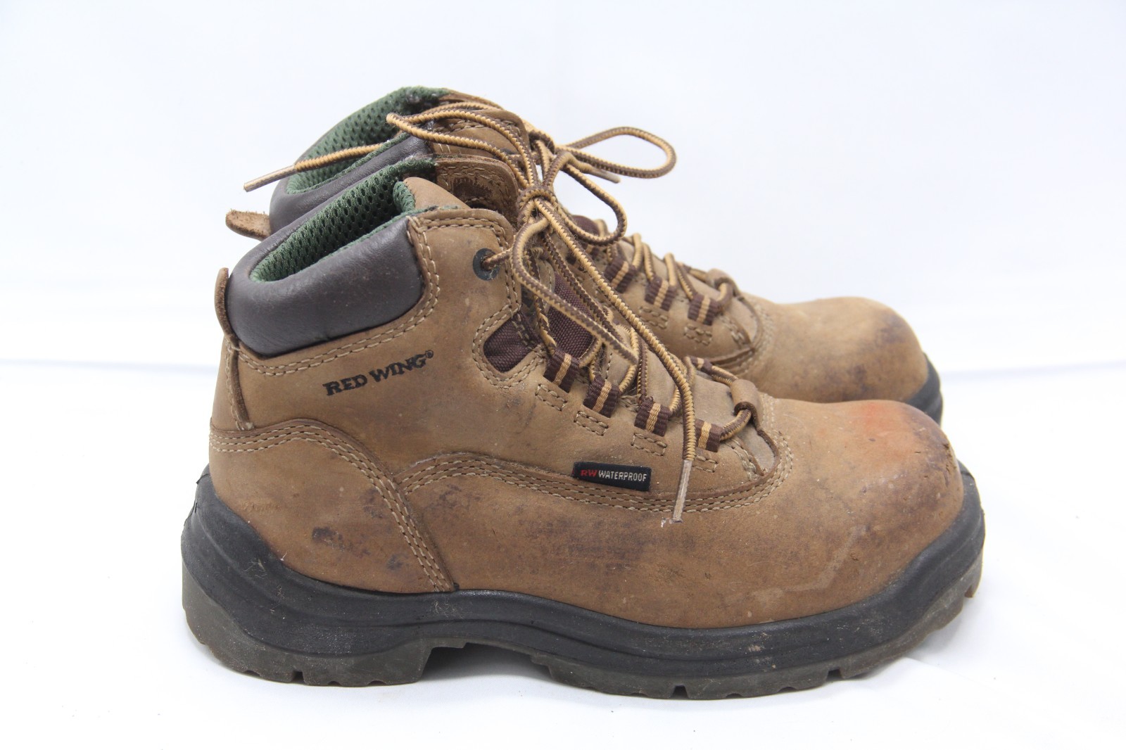 Red Wing King Toe Boots Womens Size 6D Brown Leather Safety Waterproof 5” 2340