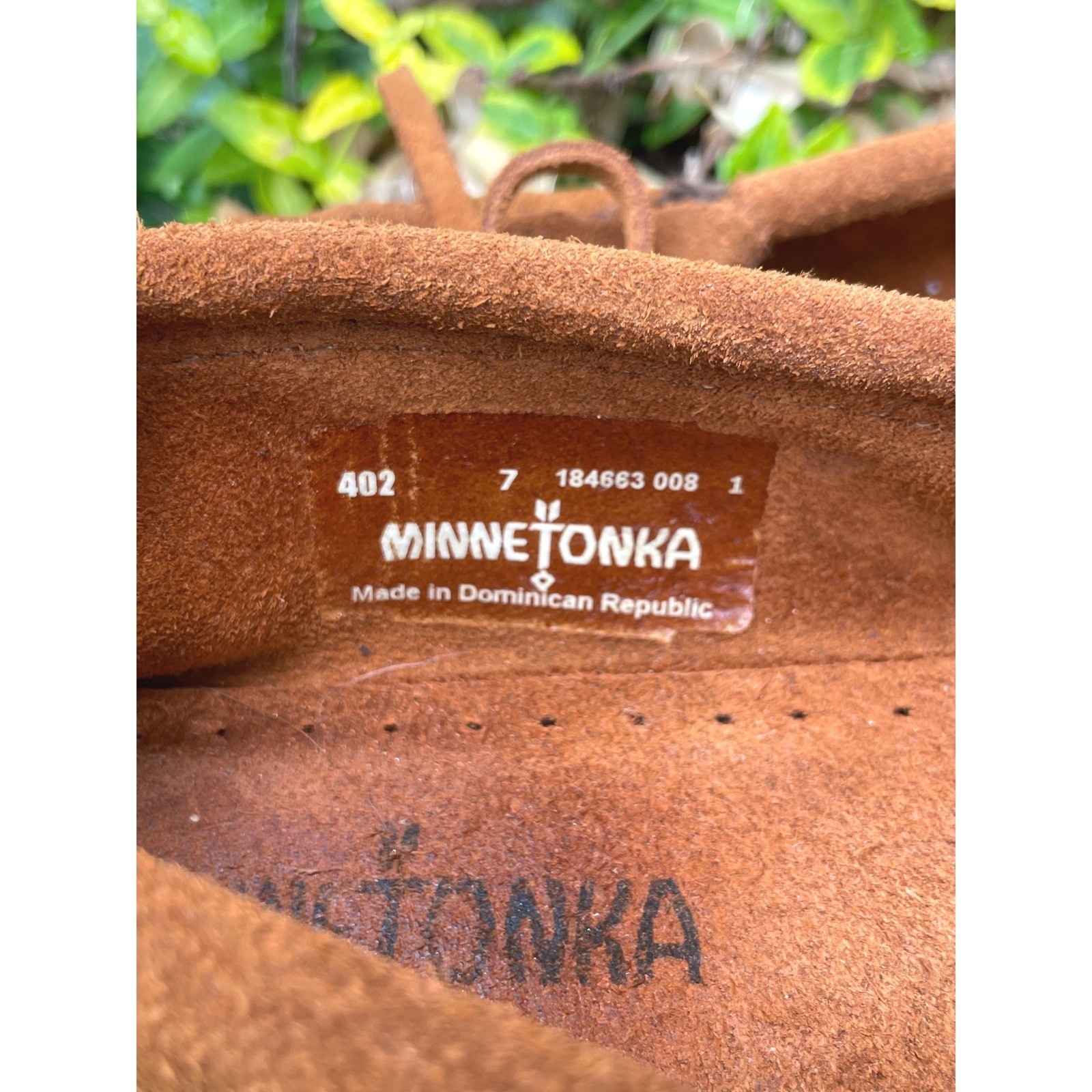 Minnetonka Womens Moccasin 7 Kilty Tan Brown Suede Fringe Slip On 402 Western