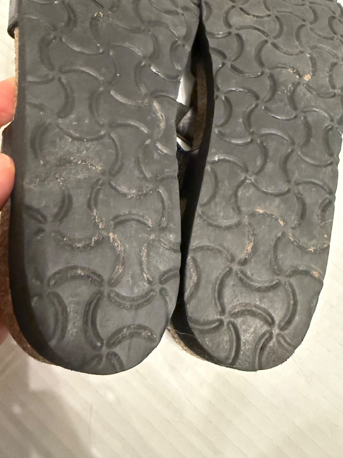 Naot size 39 Rachael Sandals black leather hook/loop comfort excellent