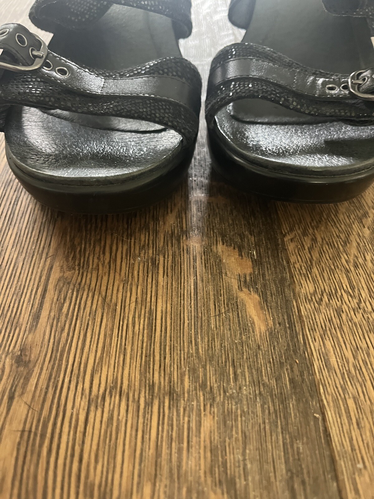 Dansko Jessie Black Leather Slide Sandals Women’s Size 41 US 10..5/11