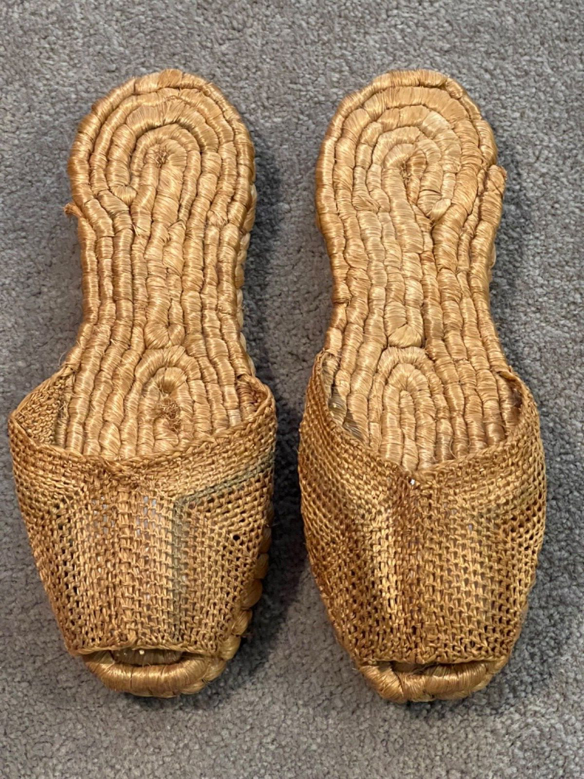 Vintage 1940’s Hand Woven Women’s Sandals from the Philippines