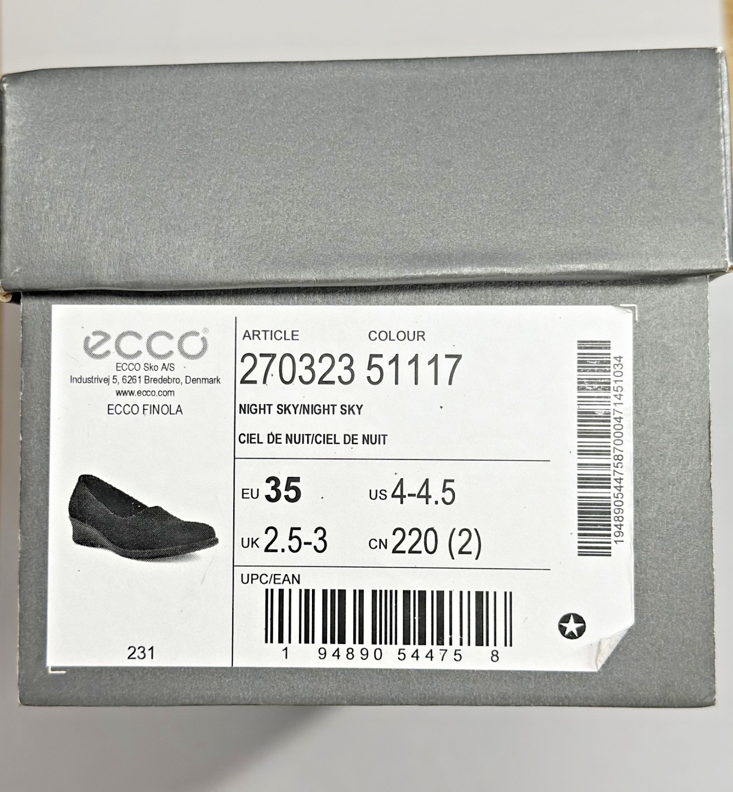 ecco danish design slip-on womens shoes eur 35 US 4-4.5