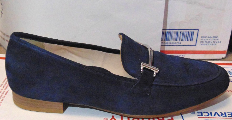 ara HIGH SOFT WOMENS BLUE SUEDE LEATHER SHOES LEATHER INSOLES ARCH SUPPORT~6.5