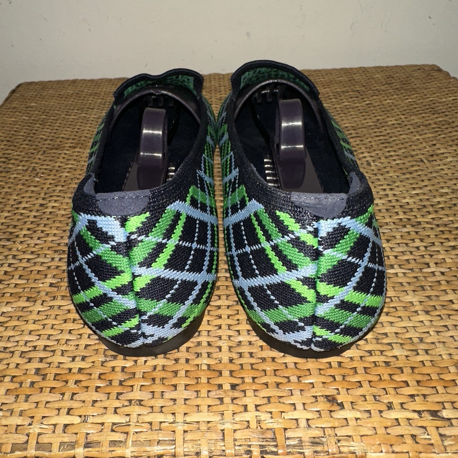 VIVAIA Palette Audrey Women’s Size 8.5 Round Toe Woven Knit Loafer Flats Green