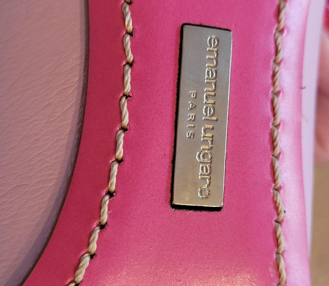 EMANUEL UNGARO PARIS 9cm/ 3.5” heels Light Pink soft leather Pumps – Sz 7M