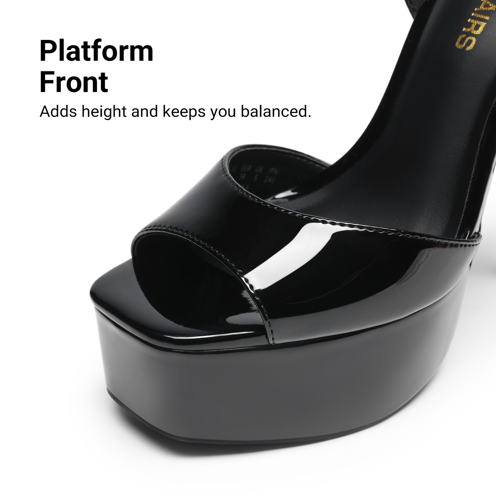Women’s High Platform 5.75» Stilettos Square Toe Party Wedding Heeled Sandals