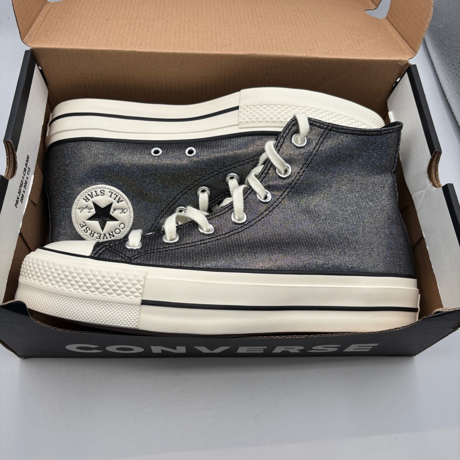 Converse CTAS Lift Hi Shoes Women Size 9 Black Egret Platform A14519C