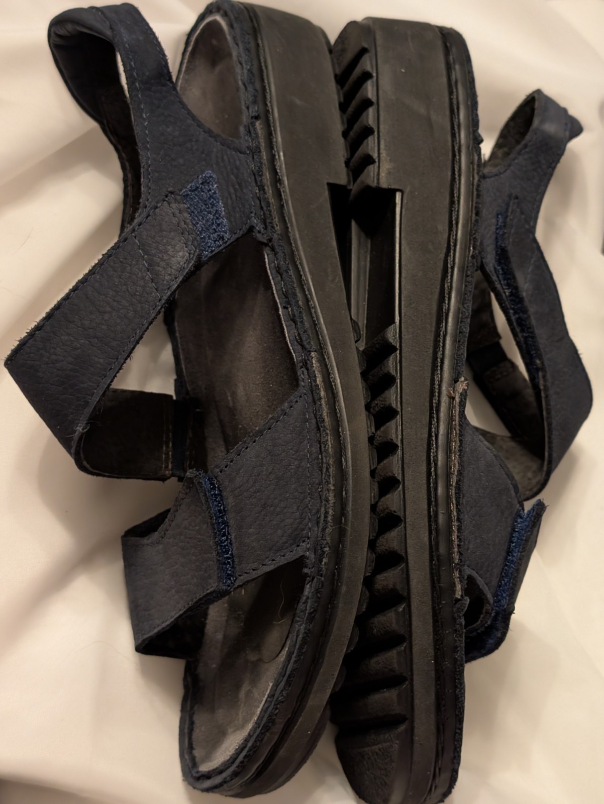Naot Women’s Navy Blue Leather Ankle Strap Sandals EU 37 US 6 – 6.5