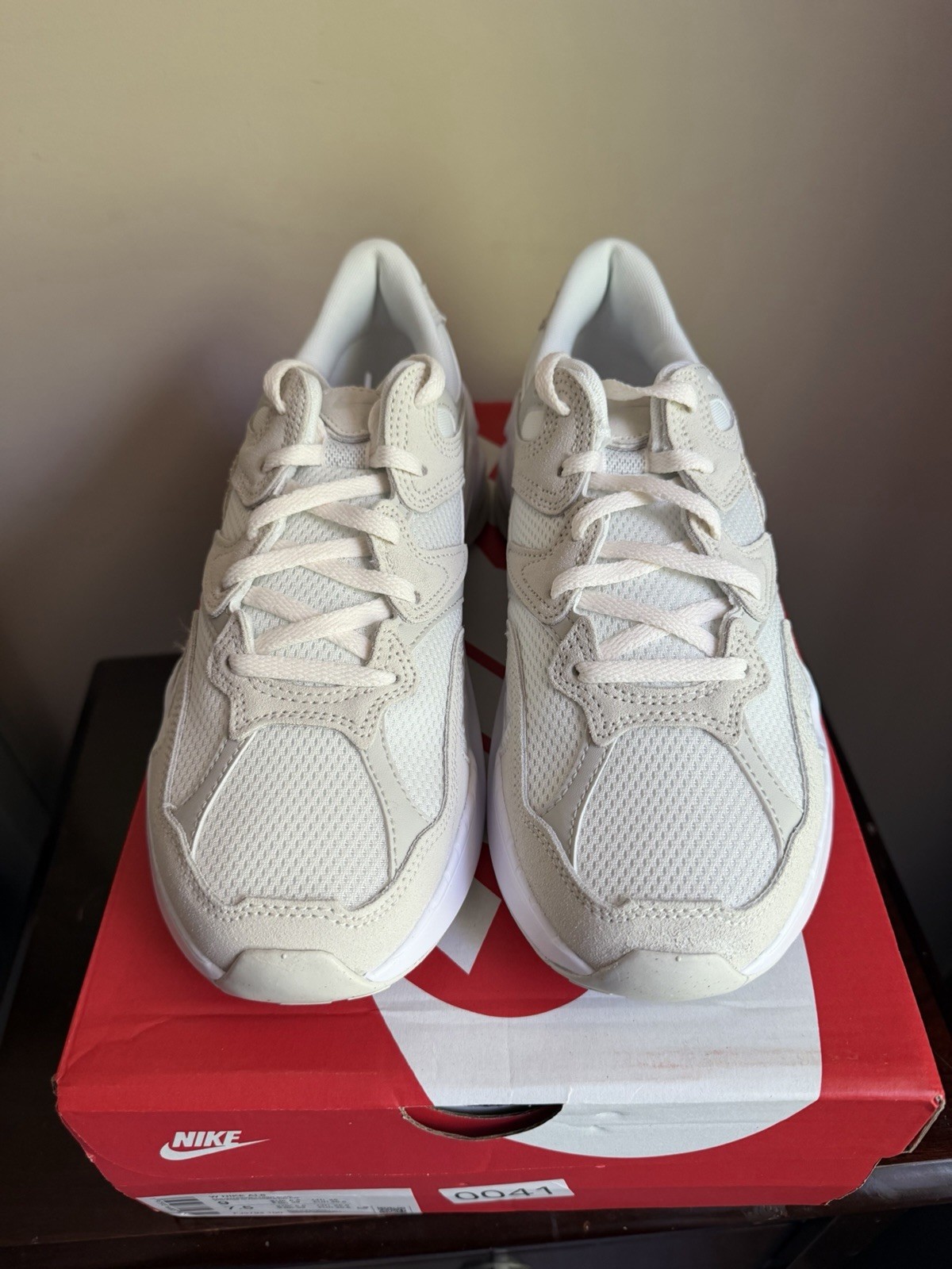 Nike AL8 Women’s Low Top Mesh Lace-Up Sneakers Sail/Light Bone