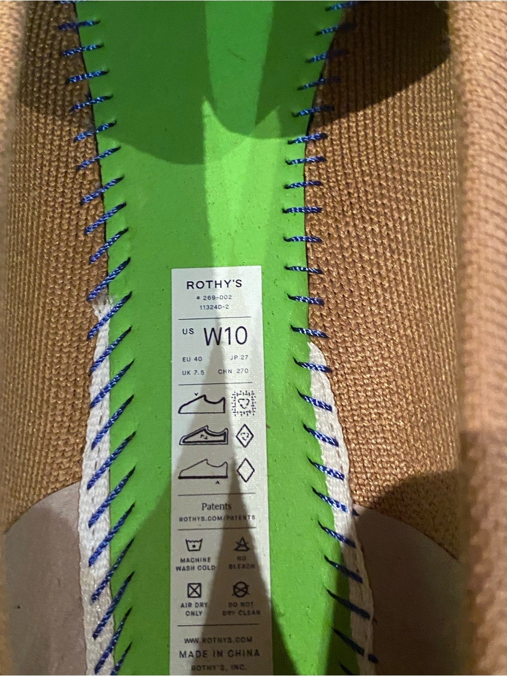 Rothy’s “The Driver” Camel Knit Loafers (NWOT; missing one original insole)