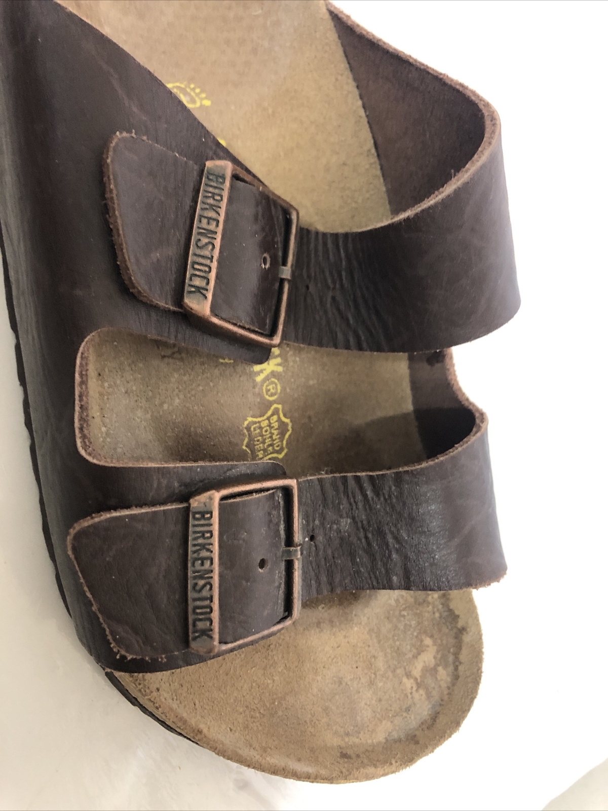 Birkenstock 265 Arizona Chocolate Brown Strappy Buckle Sandal Size 8-8 1/2 EUR 4