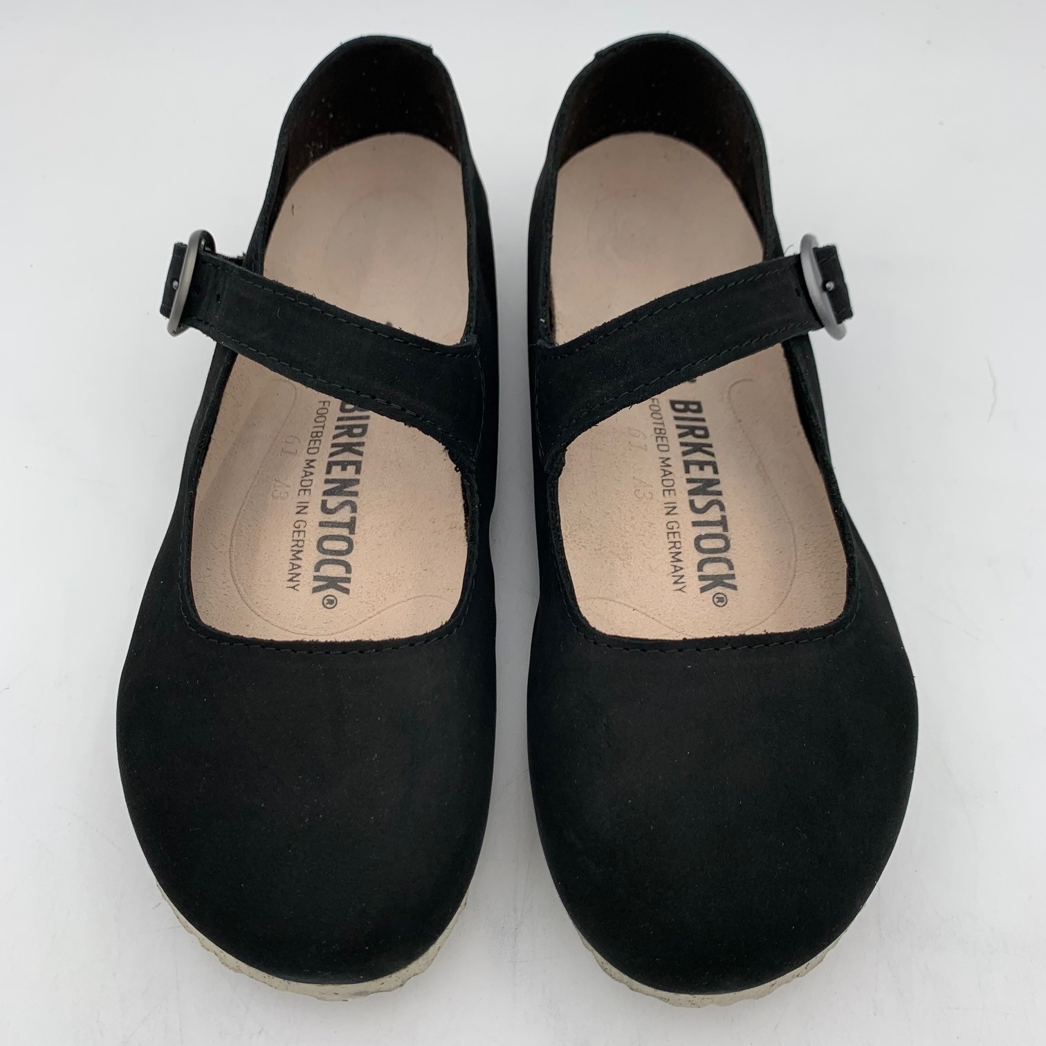 Birkenstock New w/ Box Tracy Black Nubuck Leather Narrow 1016317 Select Size