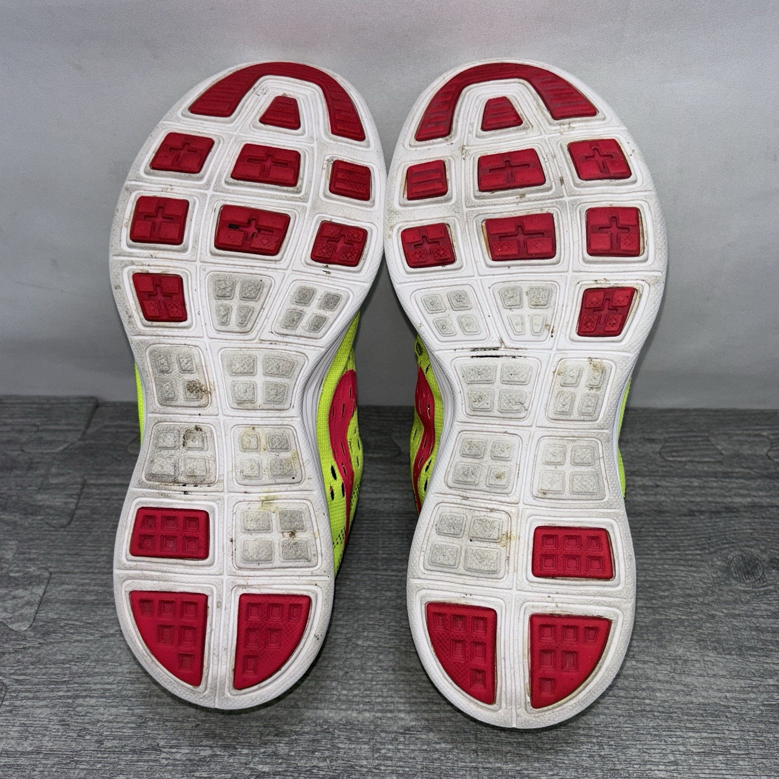 Nike Lunar Tempo Trainer Shoes Womens Size 7 Green Red Sneakers 705462-700