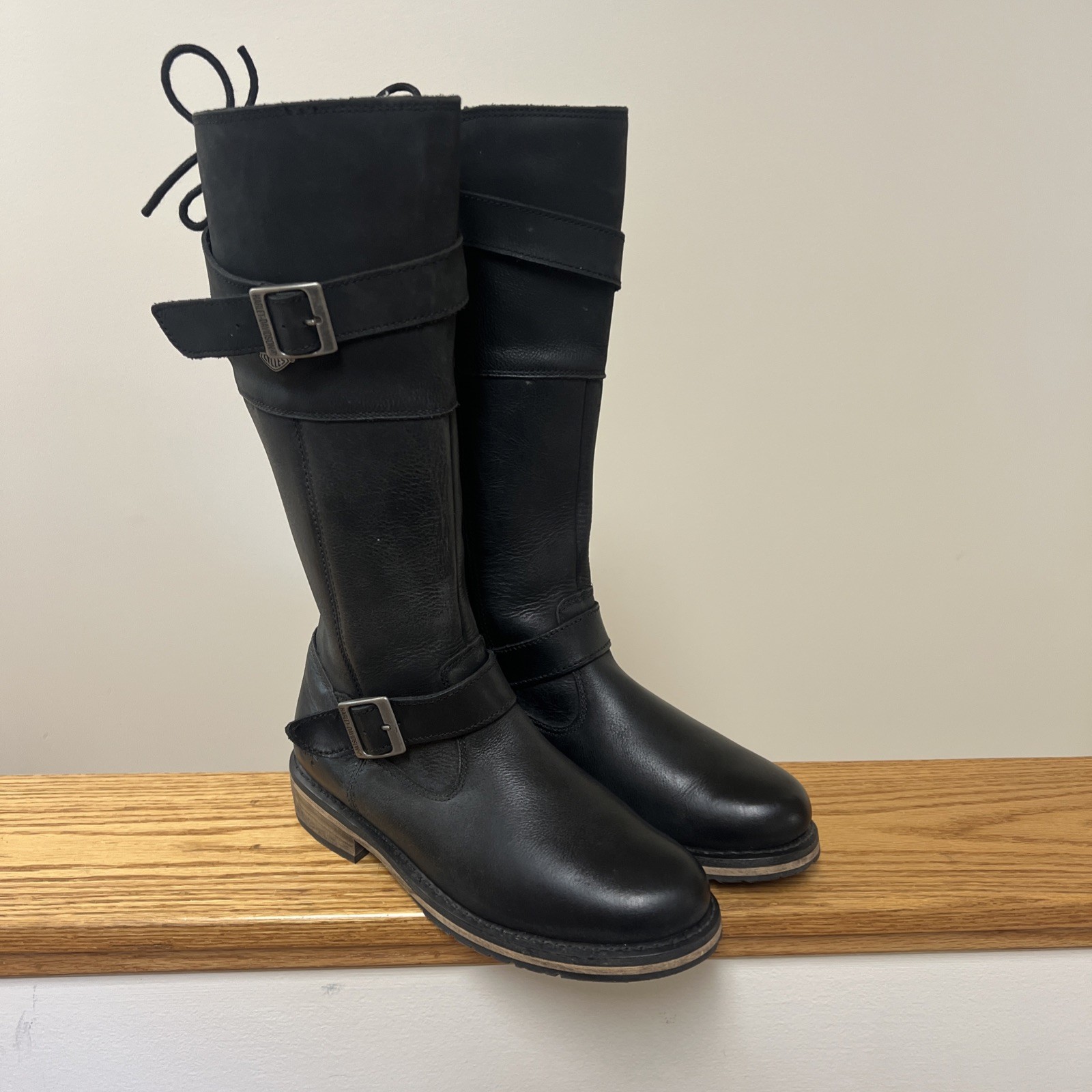 Harley-Davidson Kirtland 14-Inch Leather Motorcycle Biker Boots Women’s 9.5 READ