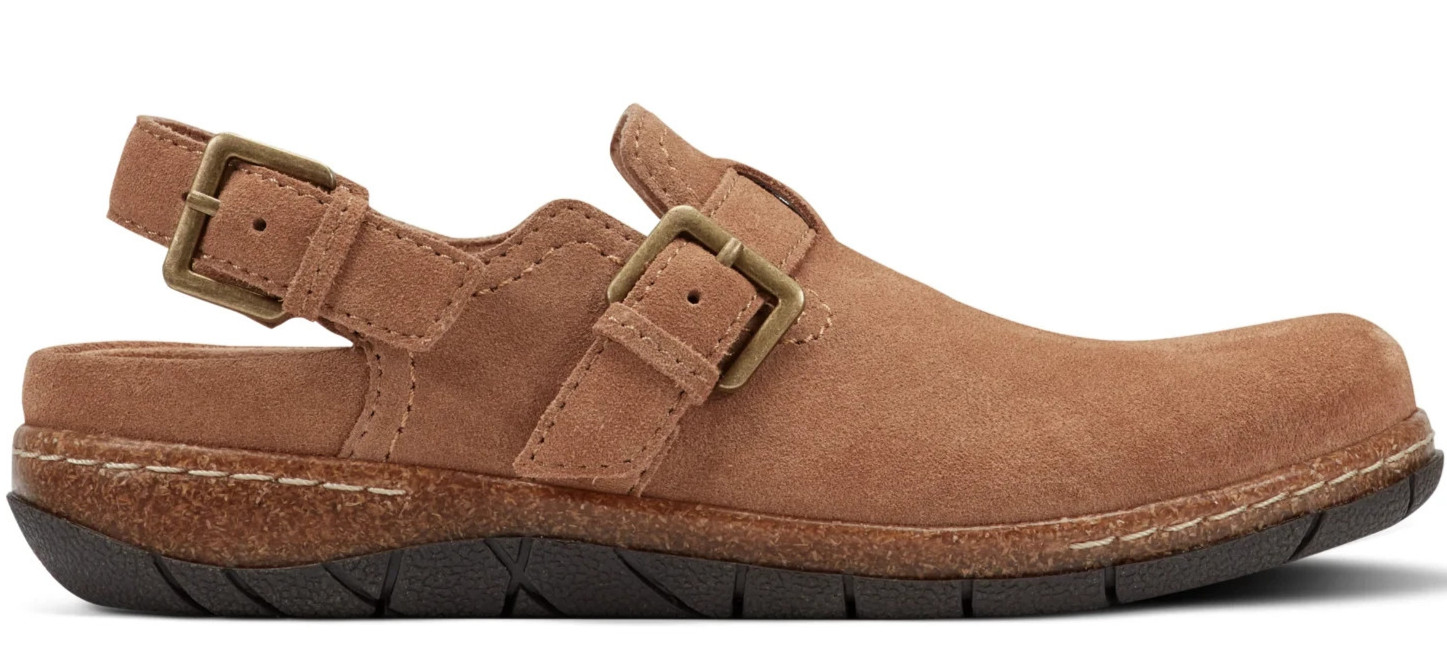 Earth Women’s Elmonte Round Toe Slingback Clogs Medium Brown (Select Size)