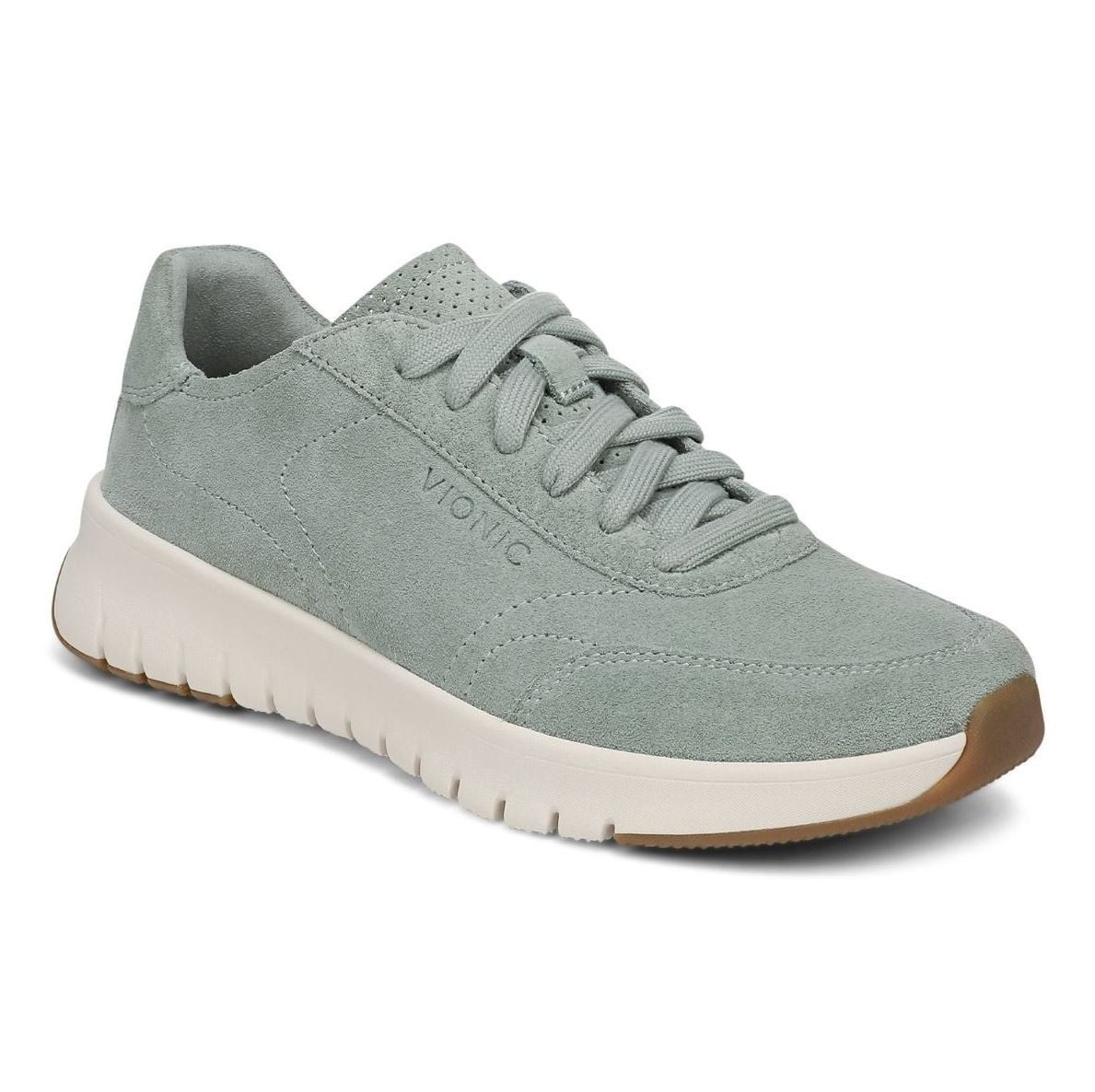 Vionic Uptown Sneaker Women’s Iceberg Green Suede Size 8.5 M Comfort Walking