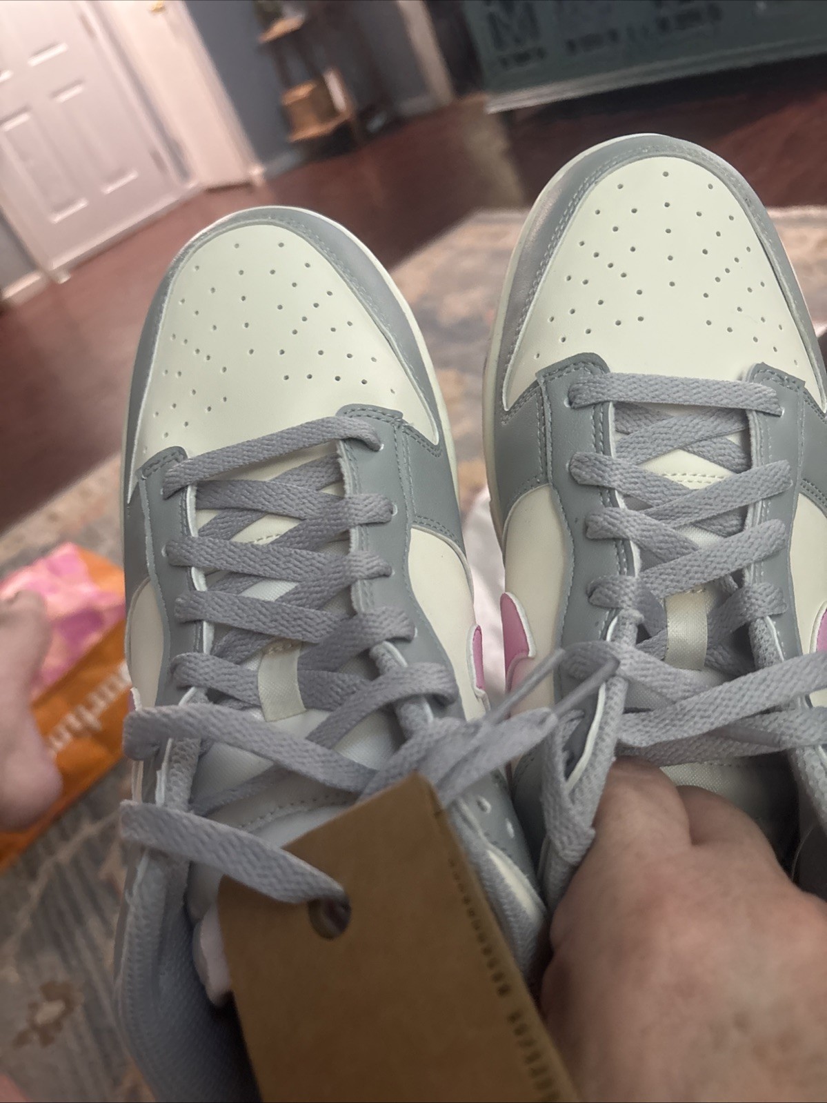 Nike Dunk Low Next Nature Light Smoke Grey/Pink Rise DD1873-002 Women’s Sz 10.5