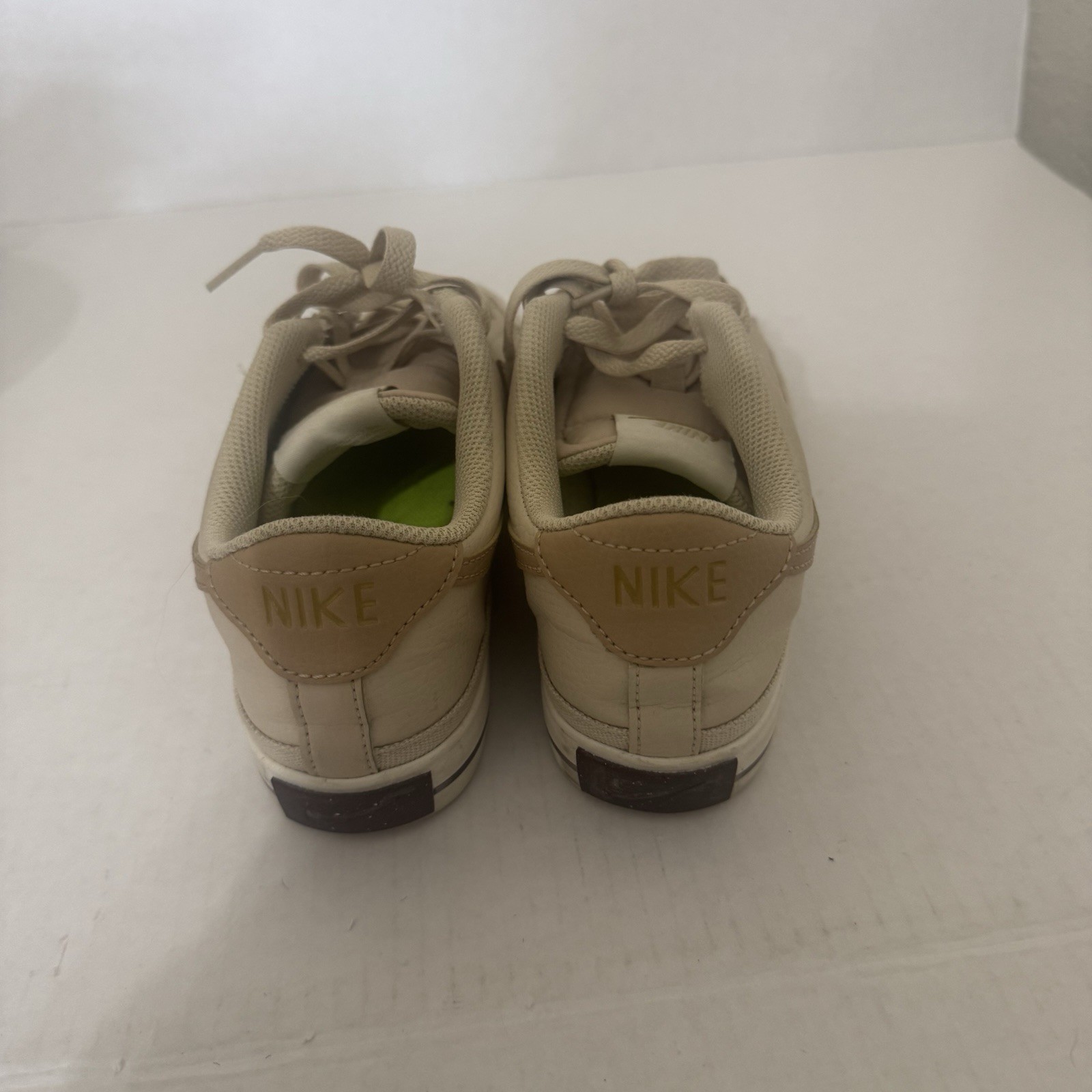 Nike Court Legacy Canvas Leather Sneakers Beige Tan Women’s Size 7