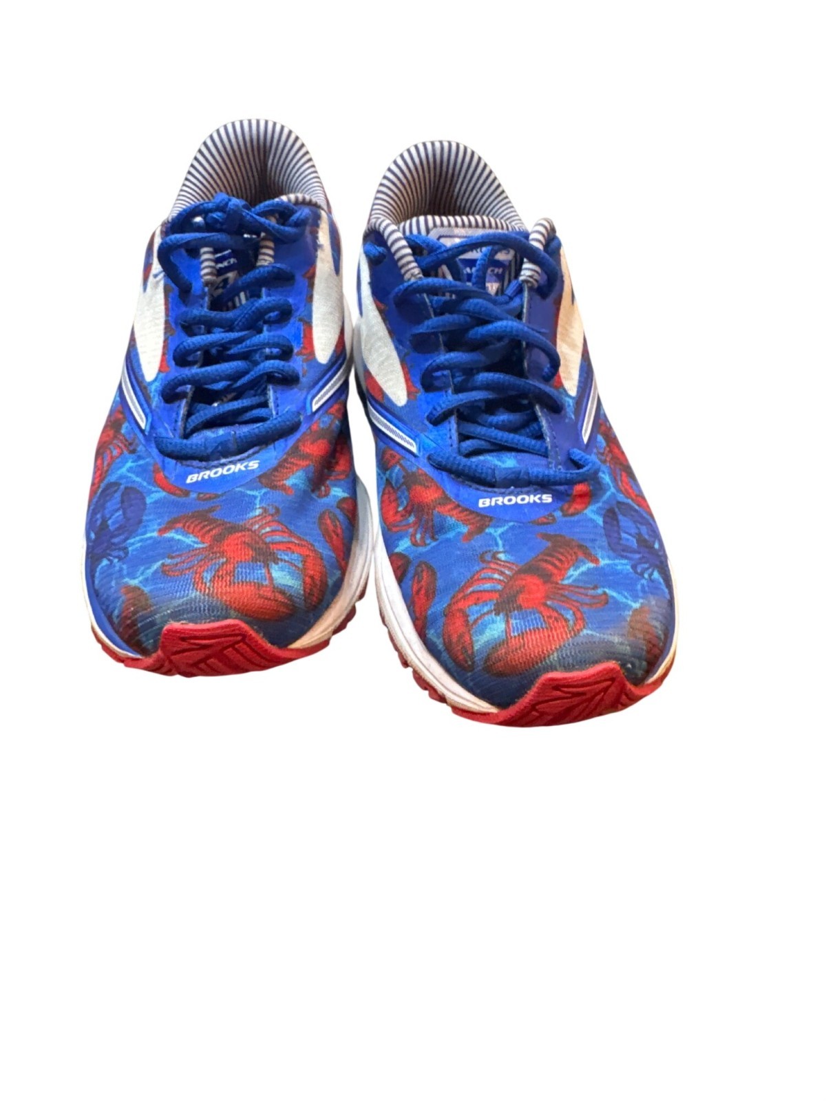 Brooks Launch 4 Boston 2017 wms blue white running sneakers sz8B SKU 10-506