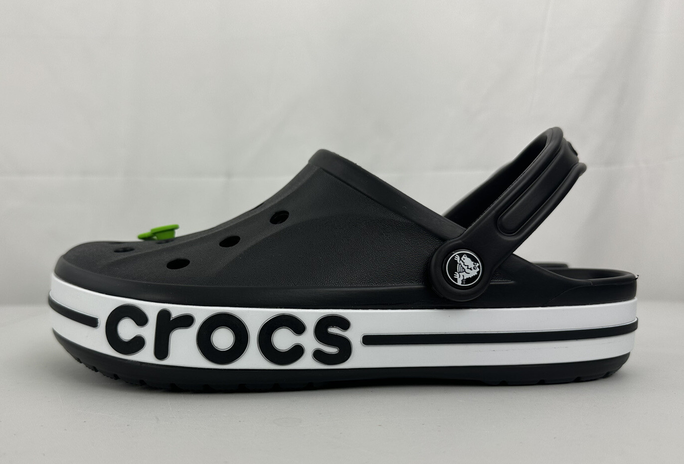Crocs Bayaband Clog Unisex Women’s US Size 10 Black & White 205089-066 NWT