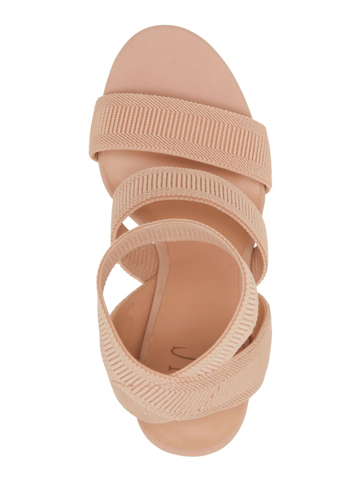 INC Womens Pink 0.5″ Ribbed Straps Roesia Block Heel Slip On Sandals 8.5 M