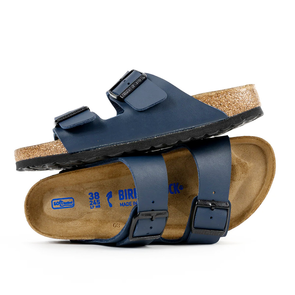 Birkenstock Arizona Sandals Blue Birko-Flor Women’s Shoes Narrow EU 37-41