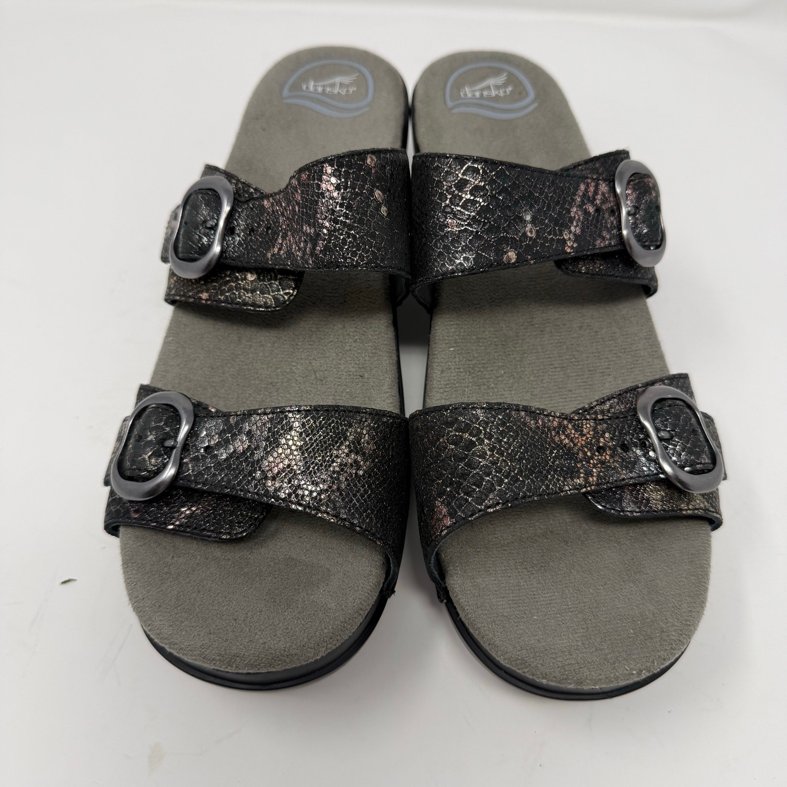 NEW Dansko Sophie Black Metallic Sandals Size 41 (US 10.5-11) Comfortable