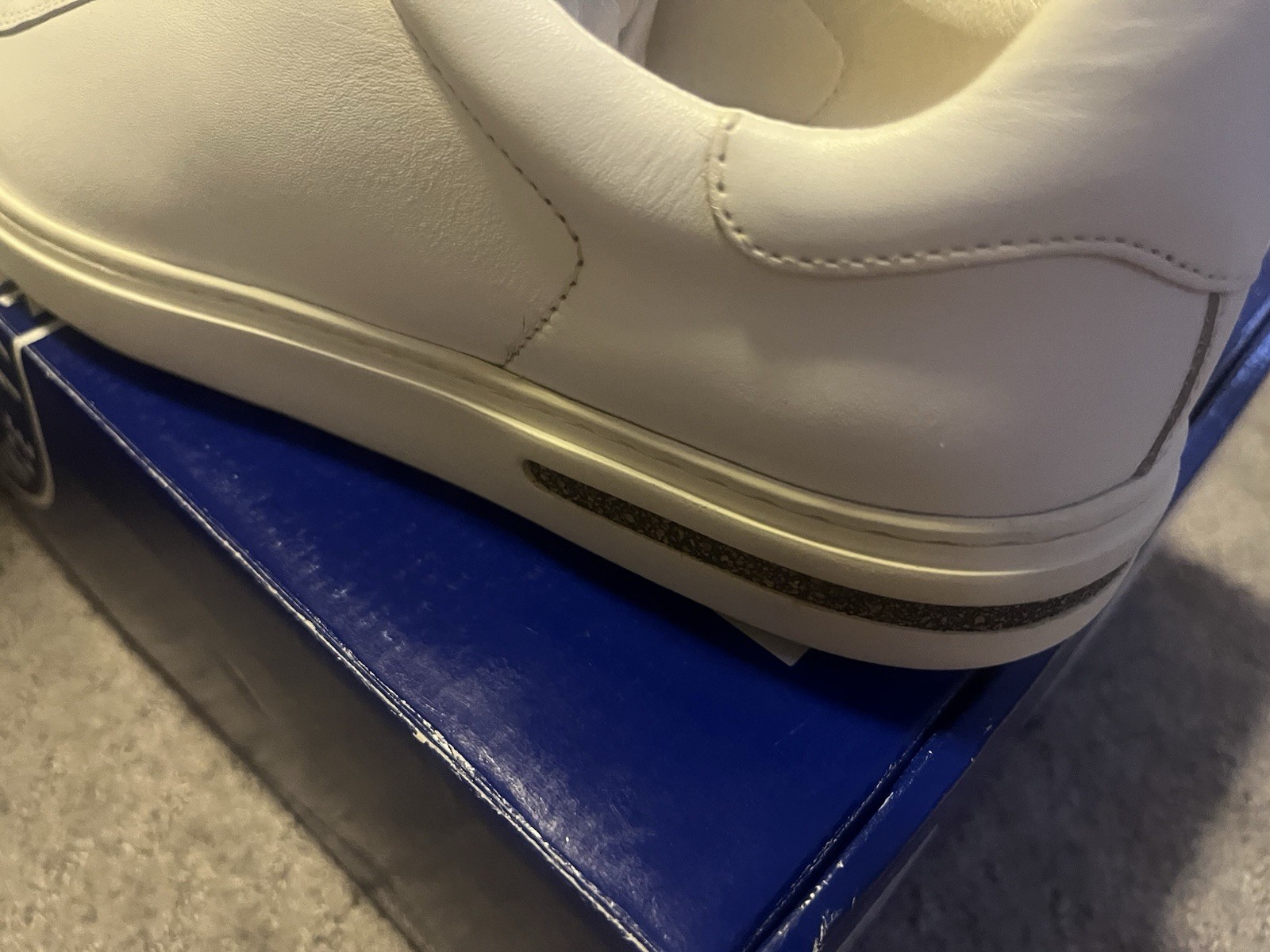 Birkenstock Women Bend Low Top Sneakers Shoes White EU38 US7/7.5 Almond Toe EUC