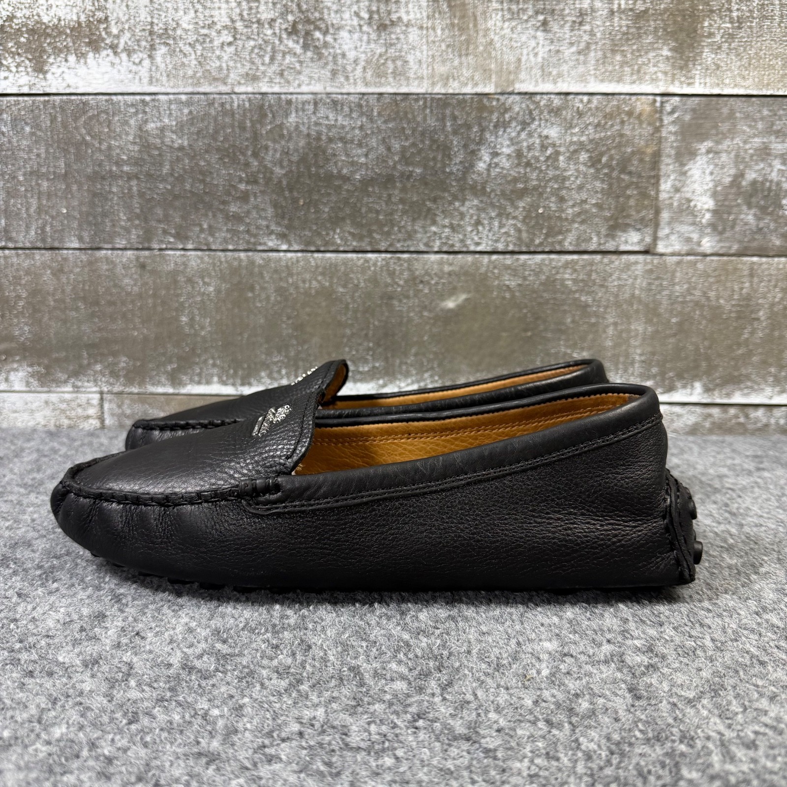 Coach ( Black ) New York Nancy Designer Leather Loafer Womens 9B