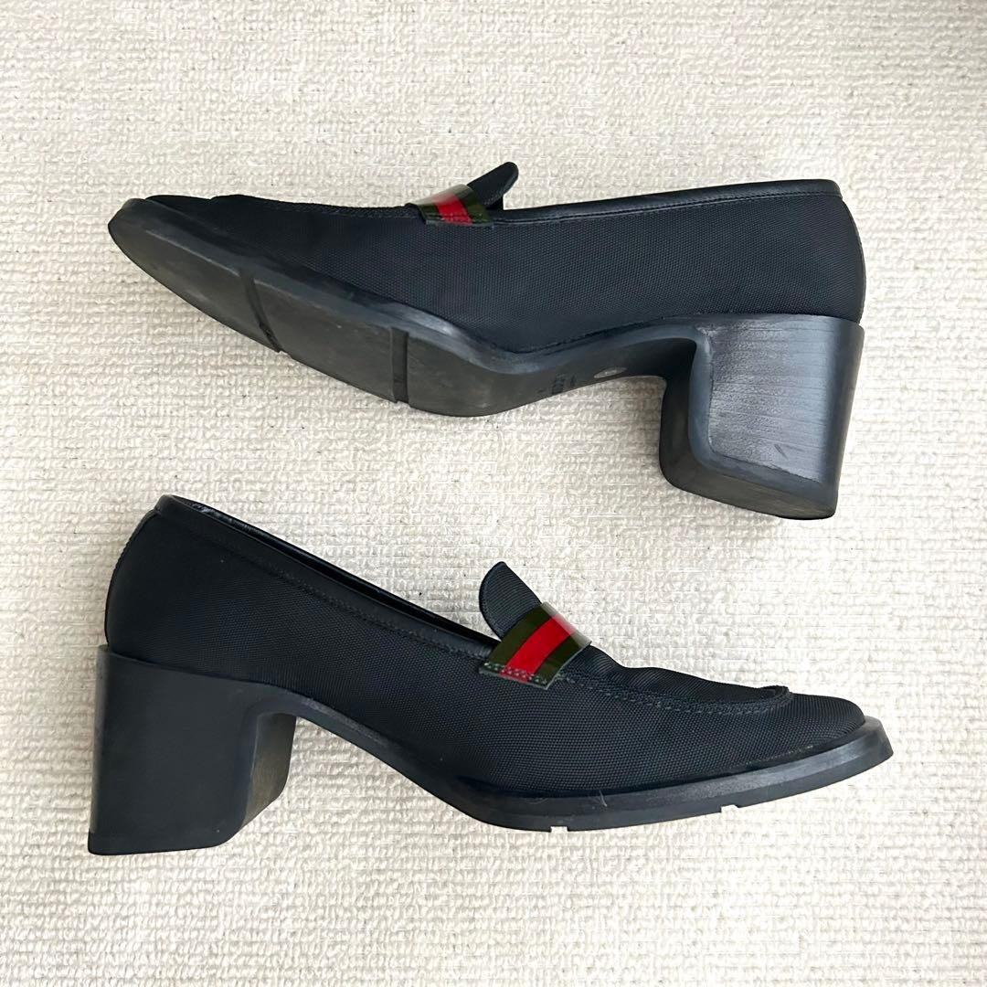 GUCCI Loafers Size 24cm 6.5cm Heel Pre-Owned Classic Style