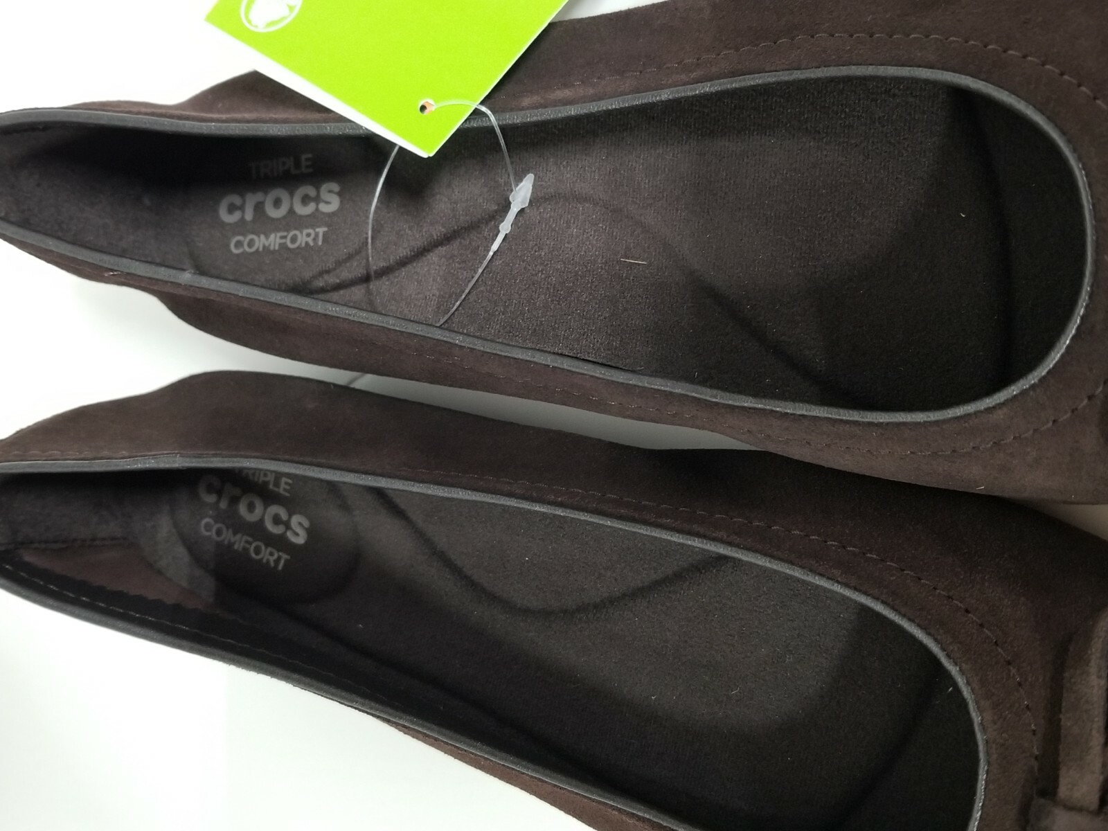 NEW Women’s CROCS Embellished Lina Suede Flat Shoes SZ 6 7 7.5 8 8.5 9 9.5 11