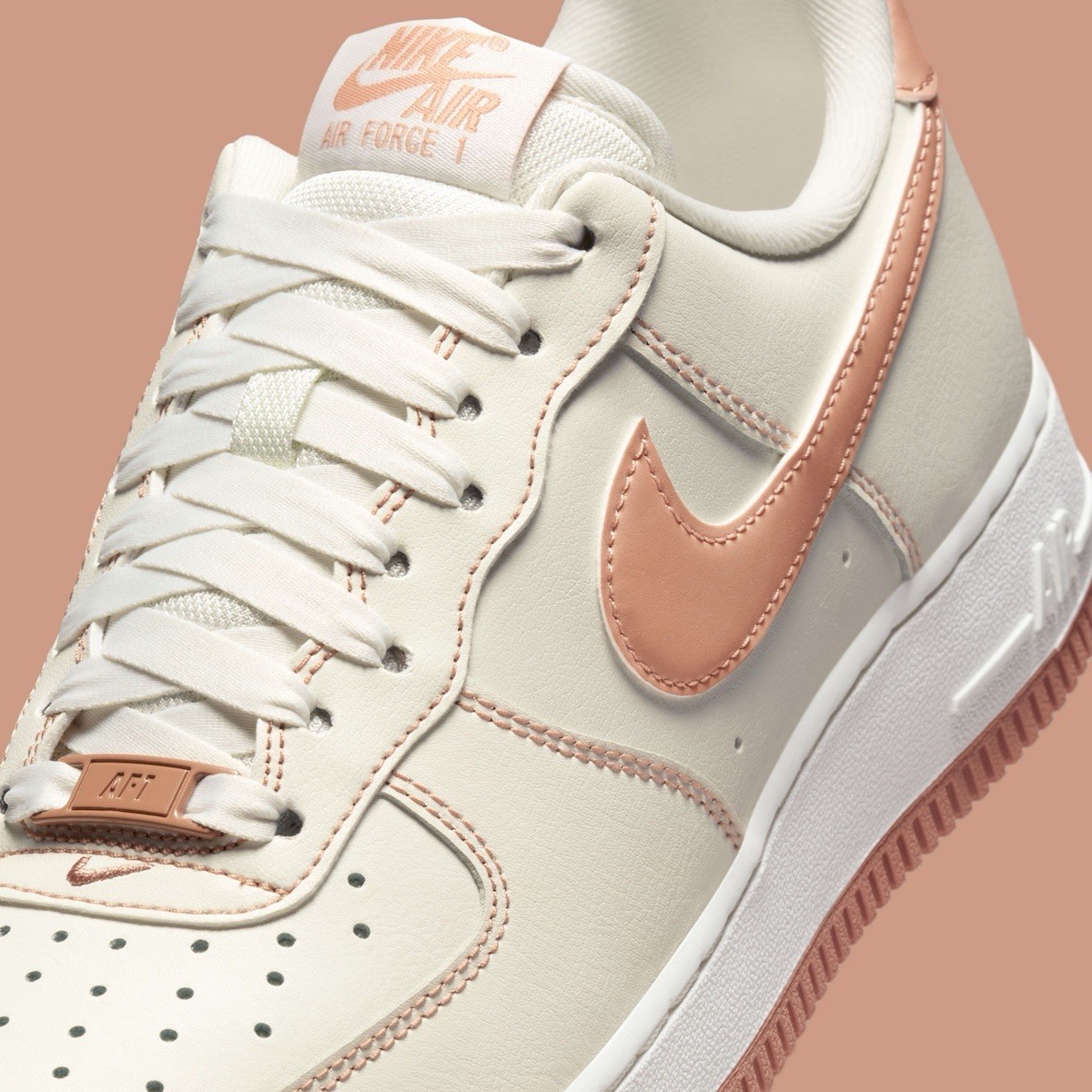 Nike Air Force 1 ’07 Sail/Rose Gold (IQ9428-133) Women’s Size 6-10