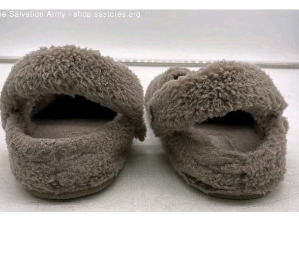 Crocs Unisex Adults Classic Cozy Mushroom Faux Fur Slide Slippers Size W9 👌