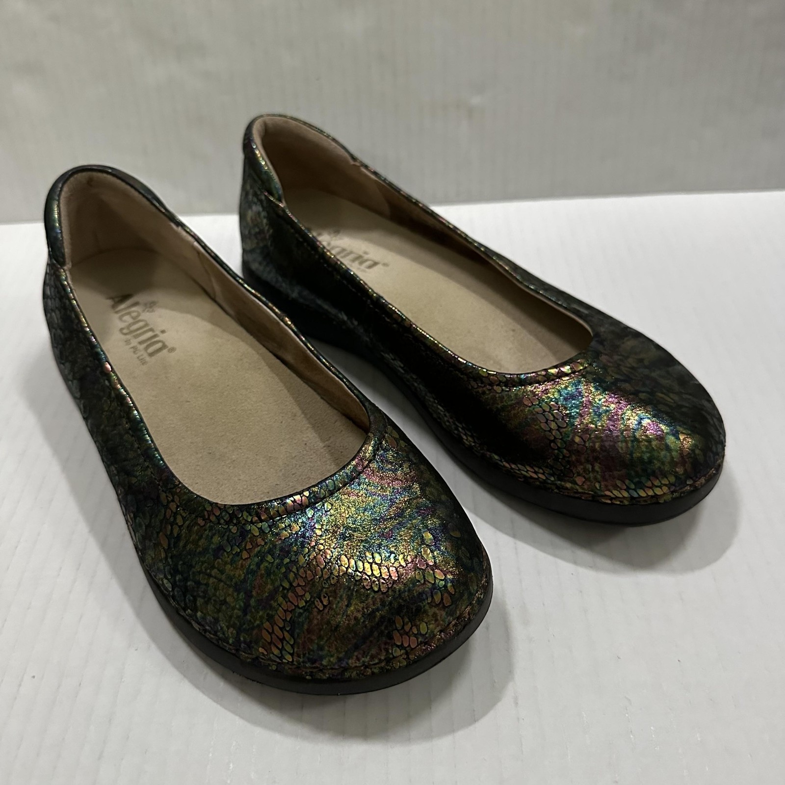 Alegria Petal Ballet Shoes Womens 6.5 Leather Flats Slip Resistant PET-238