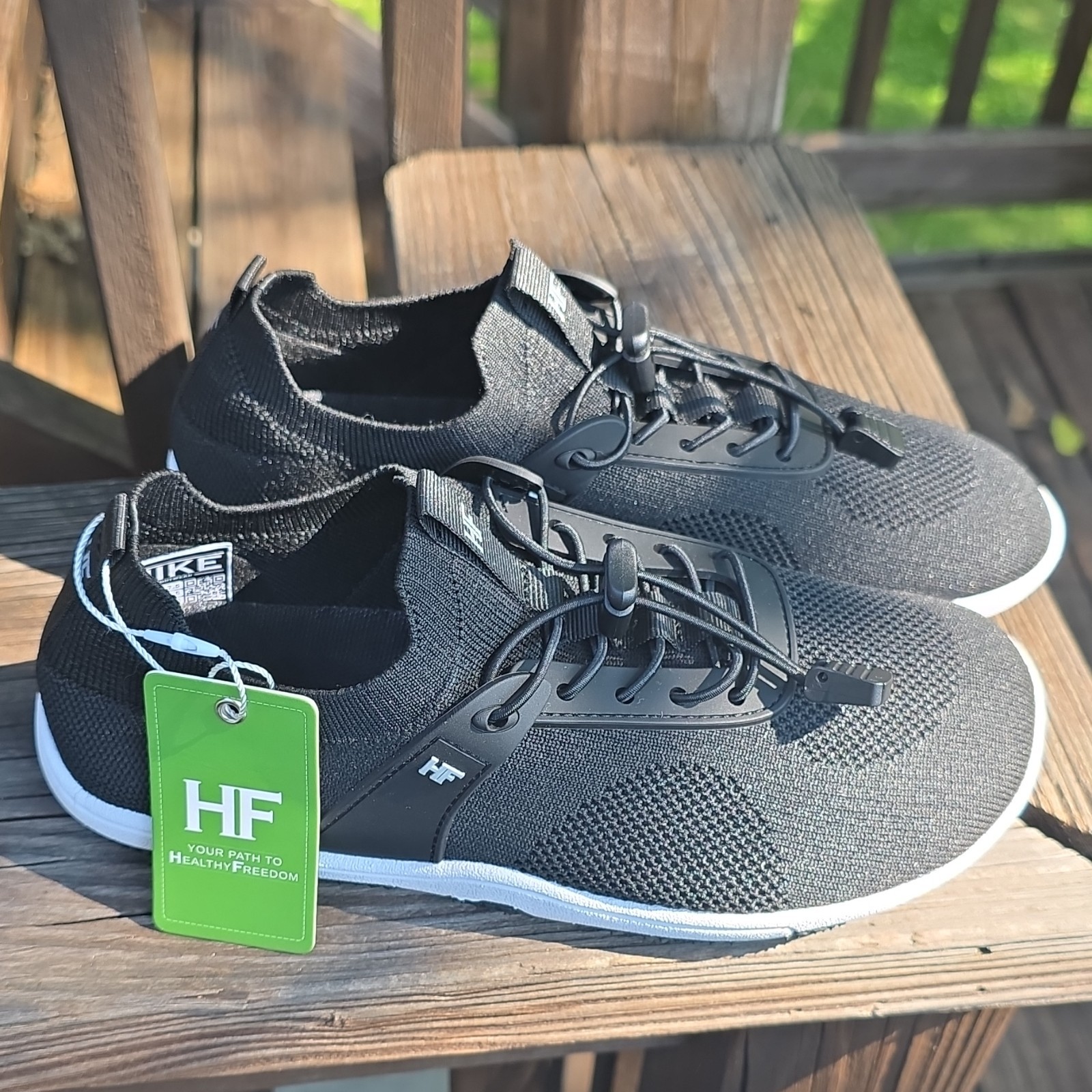 HF HIKE Theora Shoes Barefoot sneaker black Womens 7.5 Men’s 5.5 EU 38-5 New
