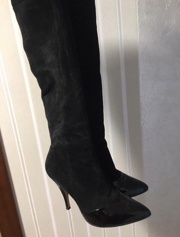 women dune boots black suede 40