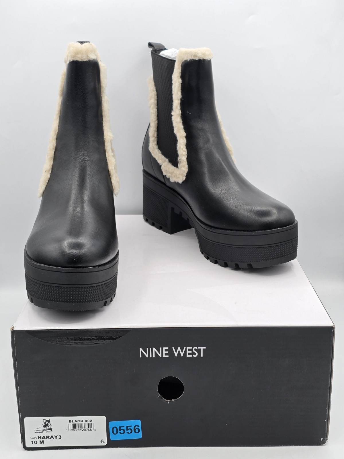 Nine West Women’s Haray 3 Bootie, Black – Size 10M – NIB