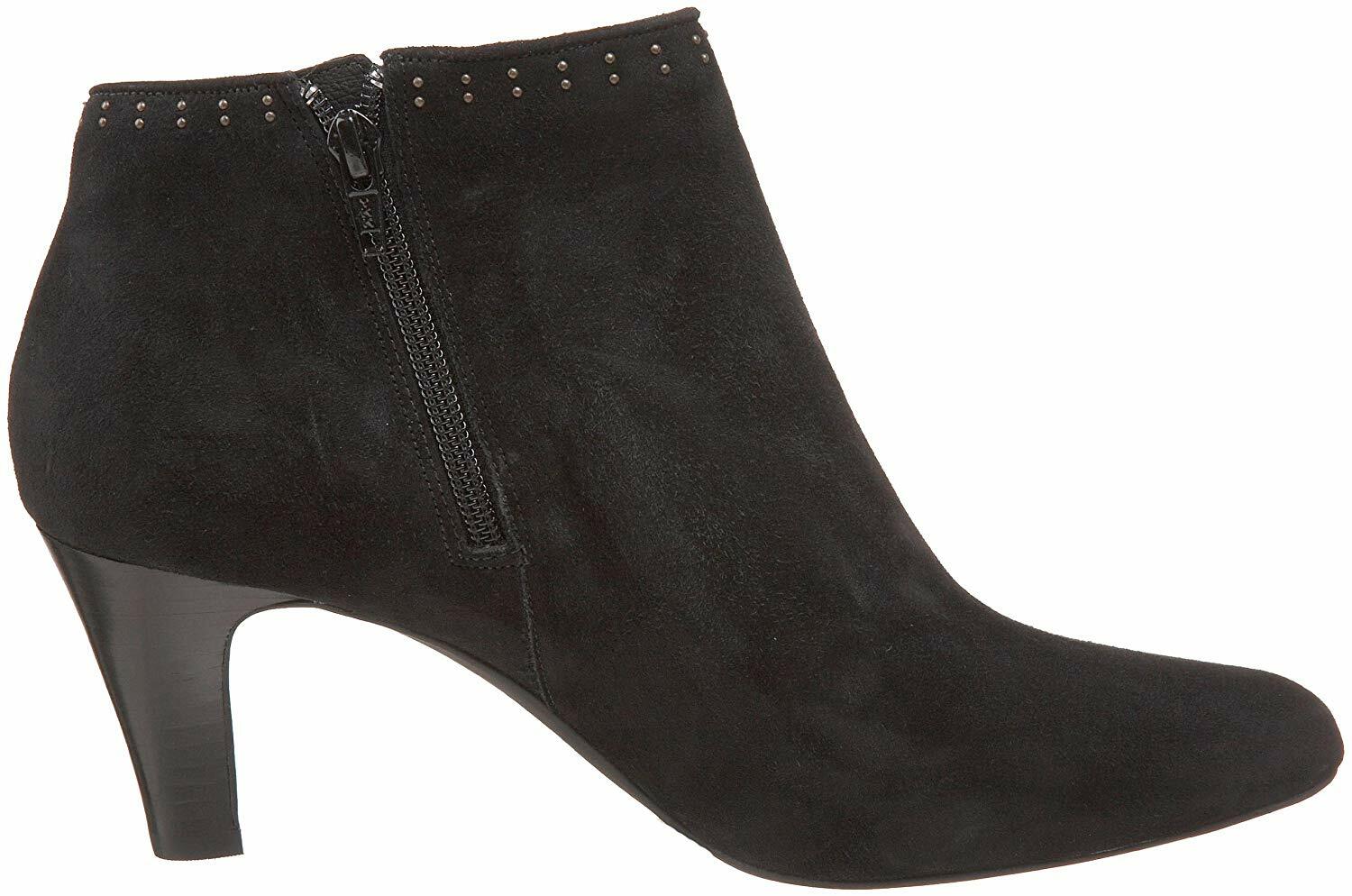 CLARKS CLASS SONG Women Ankle Boots Black Suede size-US-9.5 M.