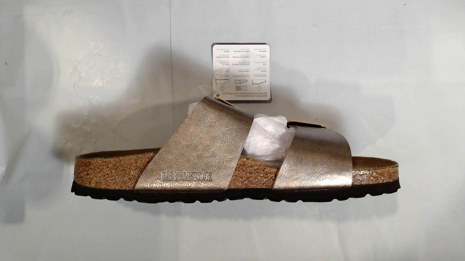 Birkenstock Sydney Washed Silver Narrow Fit Sandals US Women’s 10 Men’s 8