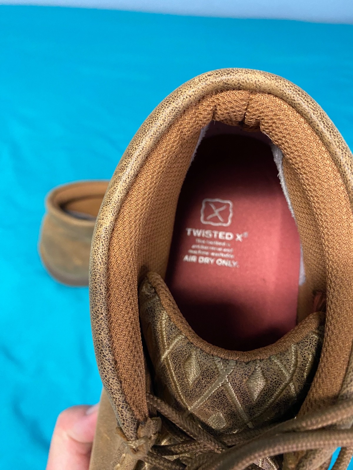 TWISTED X Woman 10M Driving Moccasins Bomber/Tan Size: 10 Width: M