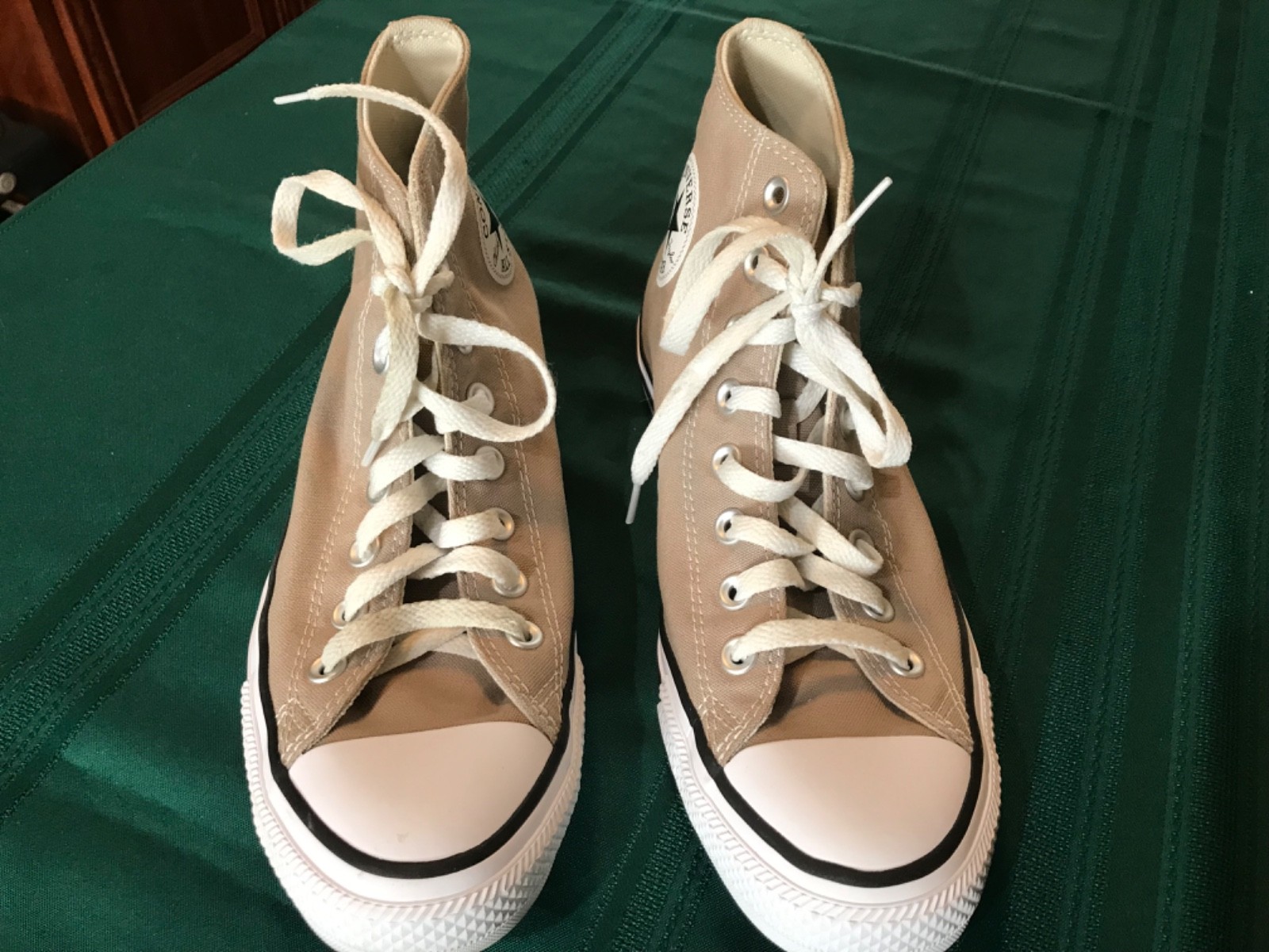 Converse Chuck Taylor All Star High Top Sneakers Khaki Canvas Men’s 8 Women’s 10