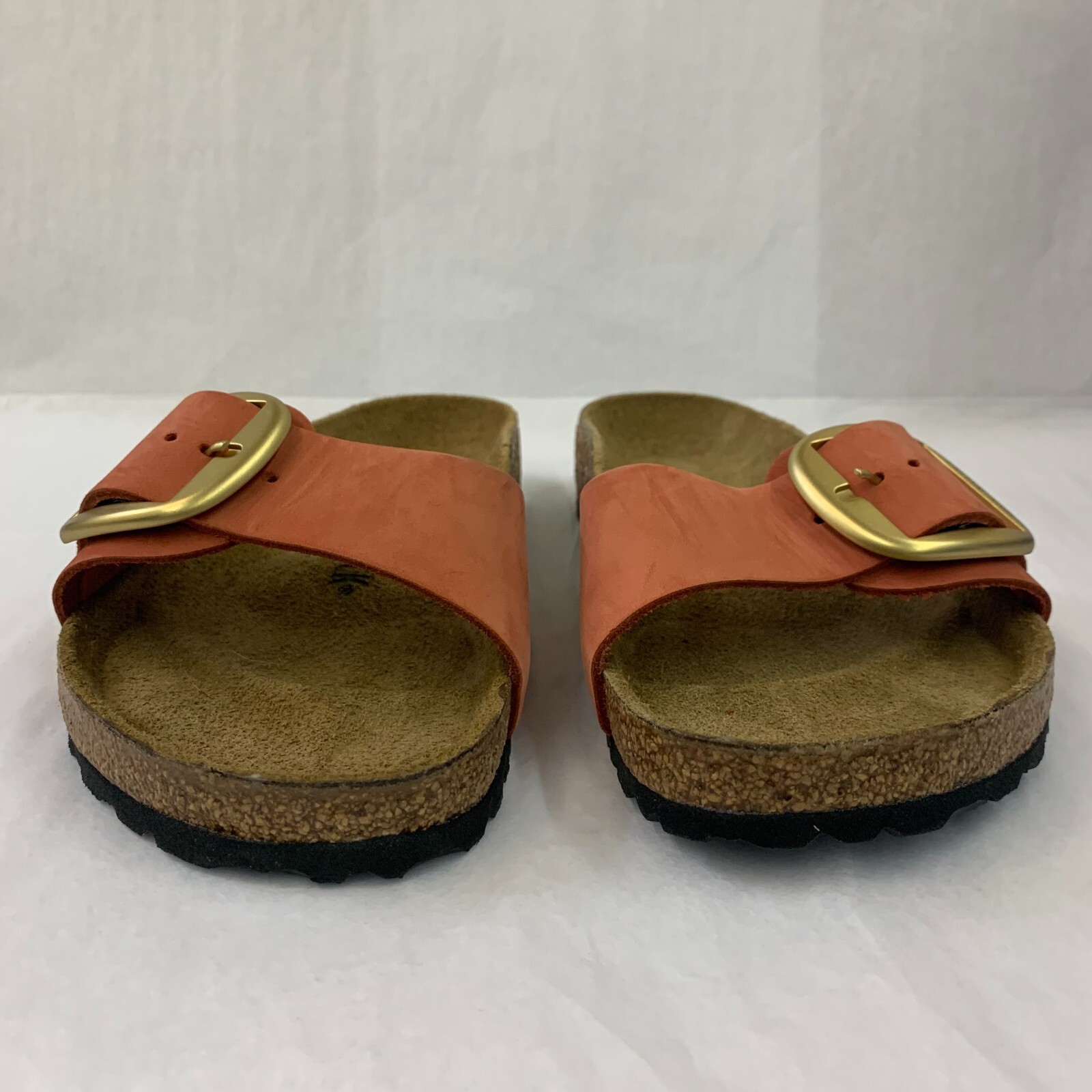 Birkenstock New w/o Box Madrid Big Buckle Mars Red Nubuck Leather Reg SelectSize