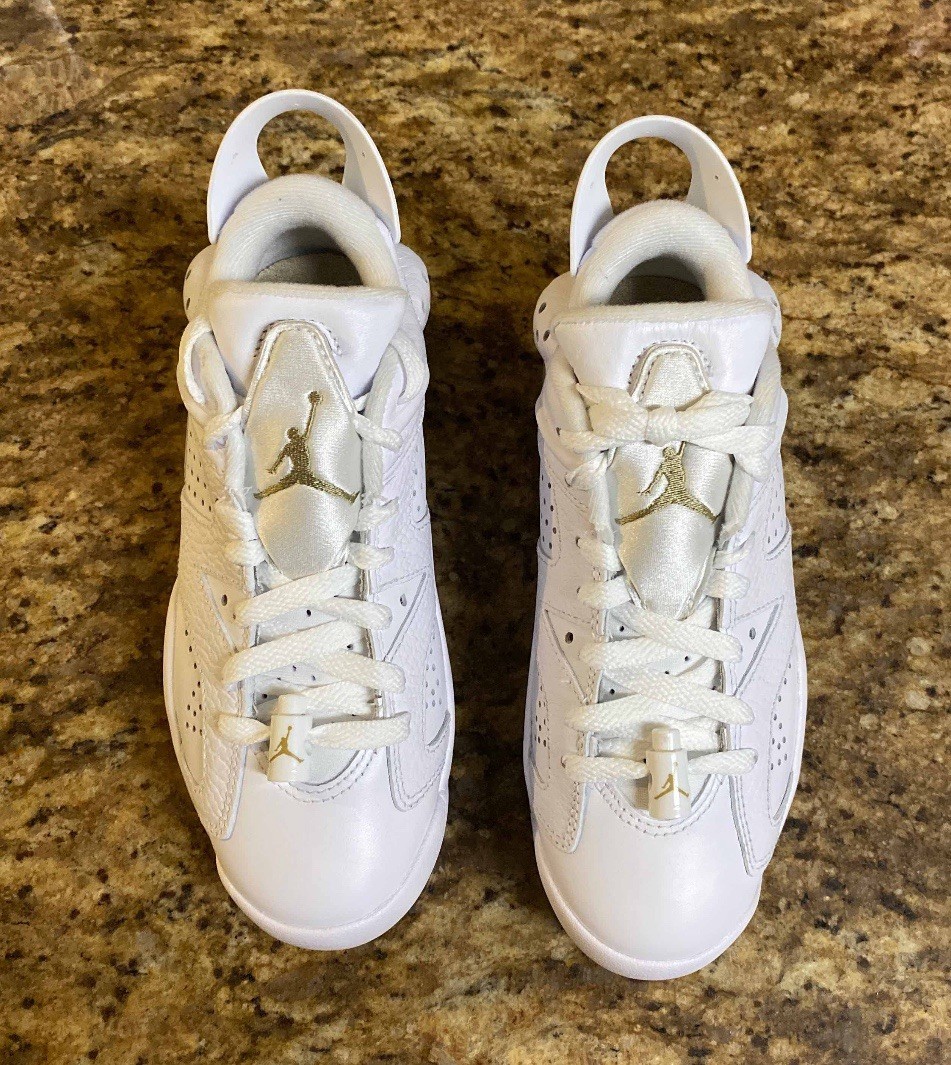 Women’s Size 5 Men 3.5 Nike Air Jordan 6 Retro Low Golf White Khaki DV1376-100