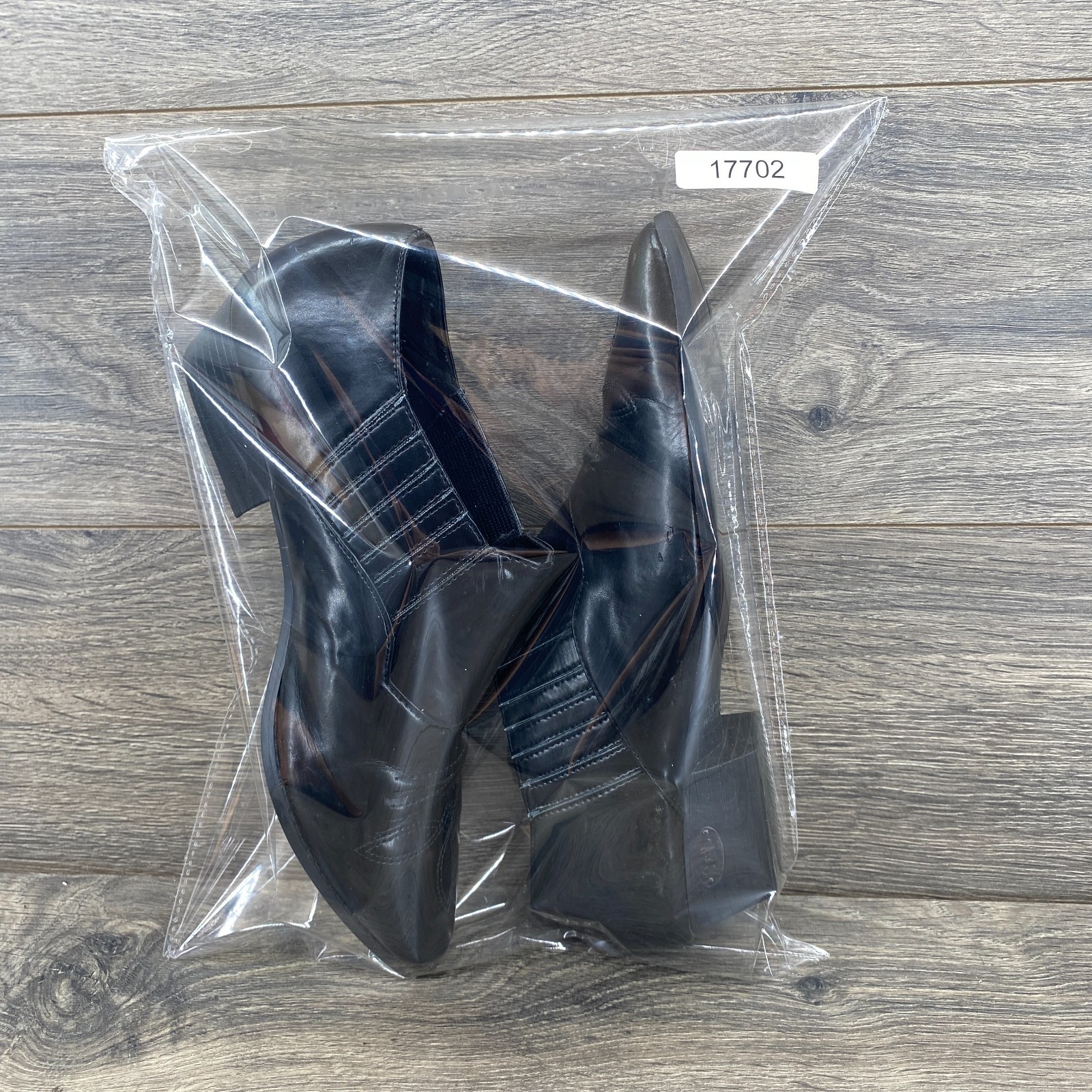 Sam & Libby Walton Western Pointed Toe Leather Booties Women’s Size 8 Black